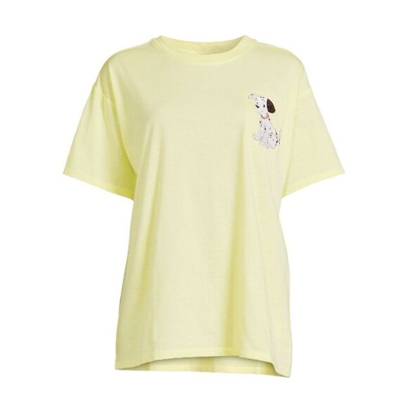 WOMEN’S Juniors Disney 101 Dalmatians Oversized Short Sleeve T-Shirt Size XS - Picture 5 of 7